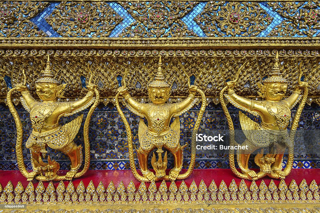 Golden Garuda, Grand Palace, Thailand Bangkok Stock Photo
