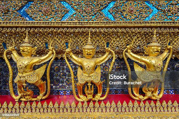 Golden Garuda Grand Palace Thailand Stock Photo - Download Image Now - Bangkok, Architecture, Arranging