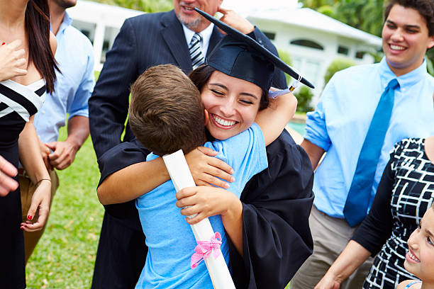 istock Hispanic Student And Family Celebrating Graduation 496647221