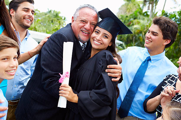 istock Hispanic Student And Family Celebrating Graduation 496647303