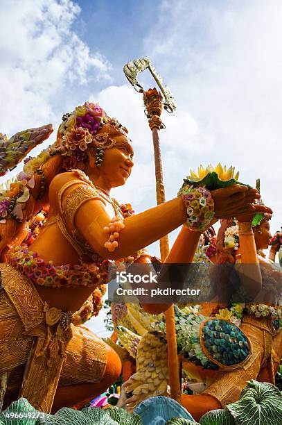 Ubon Candle Festival In Thailand Stock Photo - Download Image Now - Architecture, Art, Art And Craft