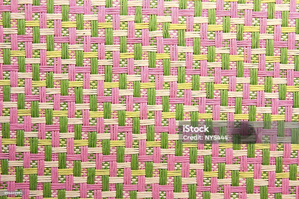 Kid backgrond. Tender kid straw background. Pink texture. Braided Hair Stock Photo