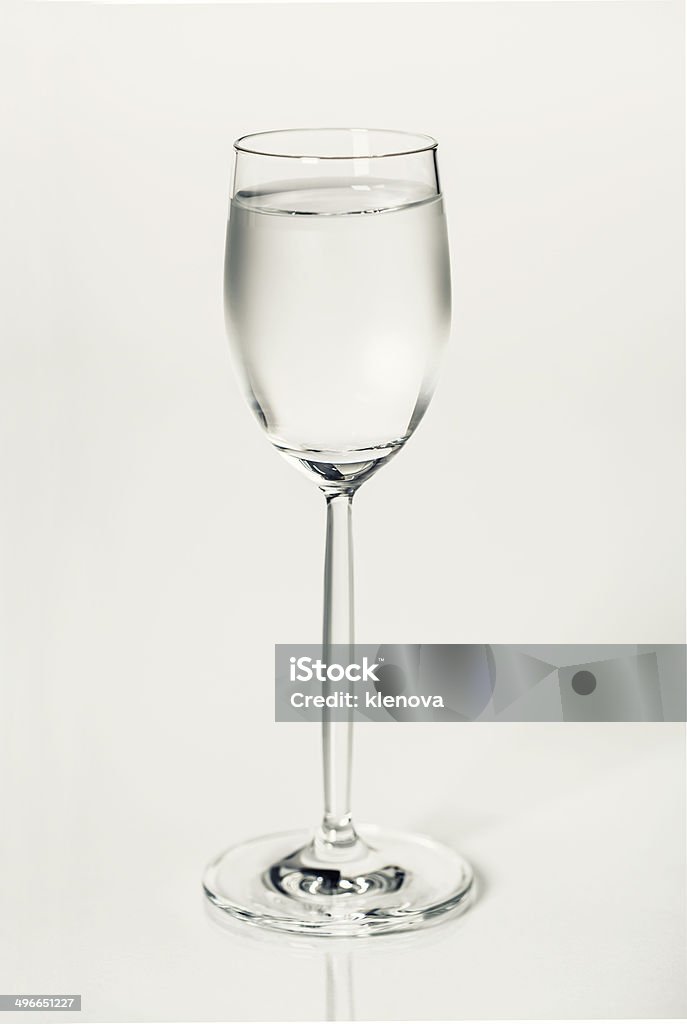 vodka Glass of vodka isolated on white Alcohol - Drink Stock Photo