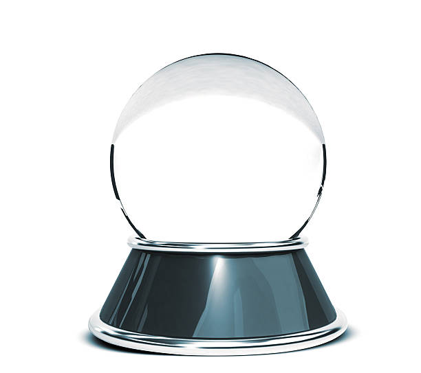 istock Crystal ball isolated over white background - Template for designers 496653538