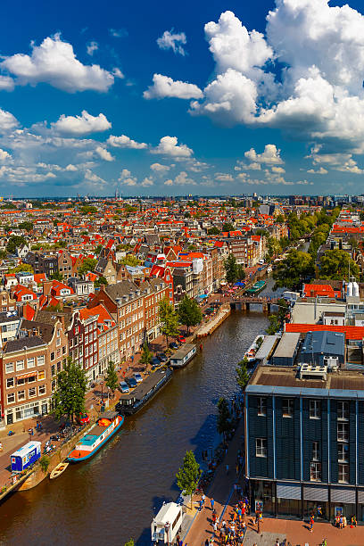 istock Amsterdam city view from Westerkerk, Holland, Netherlands 496653846