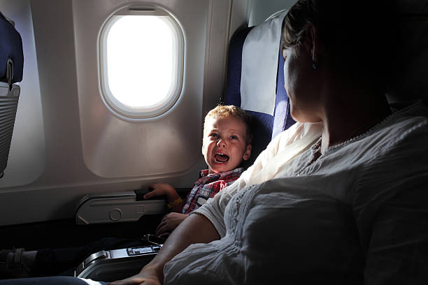 Crying boy Portrait of the crying boy on the flight crying stock pictures, royalty-free photos & images