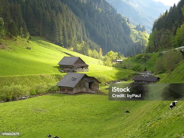 Alpine Huts In The Glow Stock Photo - Download Image Now - Osttirol, Austria, Backgrounds