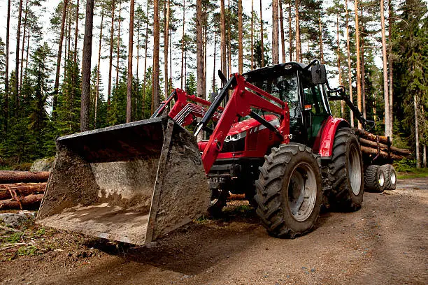 Photo of forestry tracktor