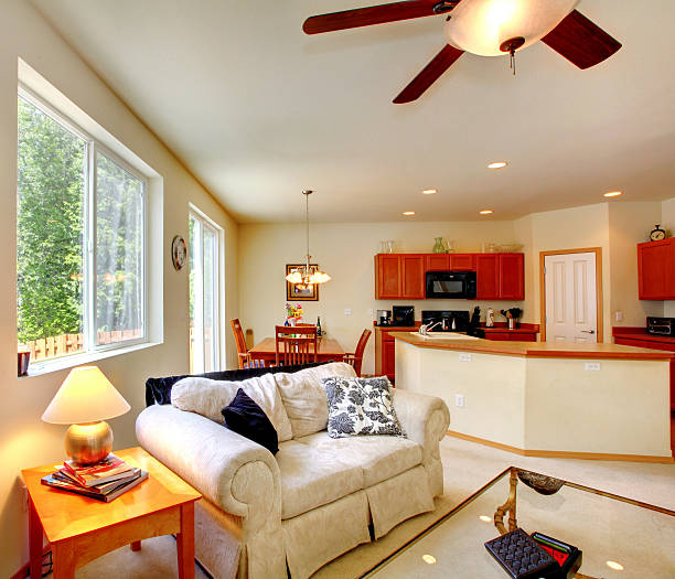 istock House inteiror. Living and kitchen room 496664495