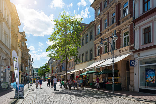 istock Shopping street Sorge in Gera, Germany 496666635