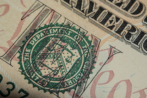 istock twenty us Dollar bill, super macro, close up photo 496667057