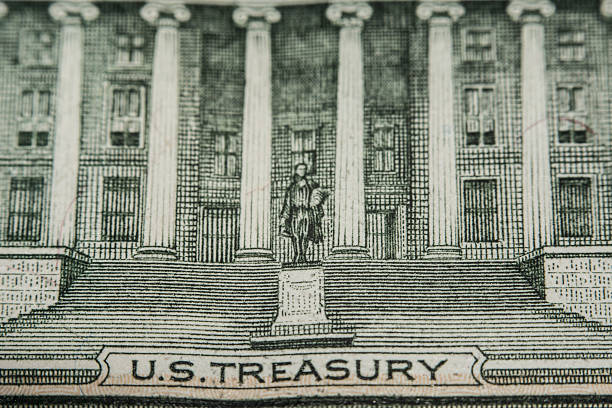 US Dollar bill, super macro, close up photo