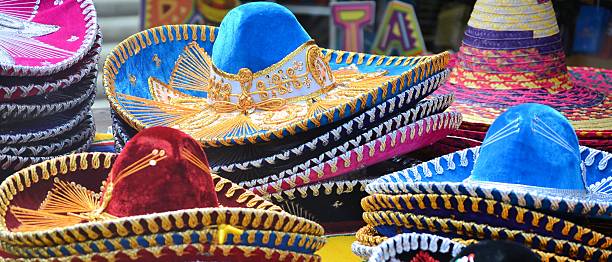 istock Mexican sombrero hats 496668063