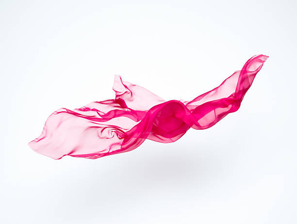 istock abstract piece of red fabric flying 496668067
