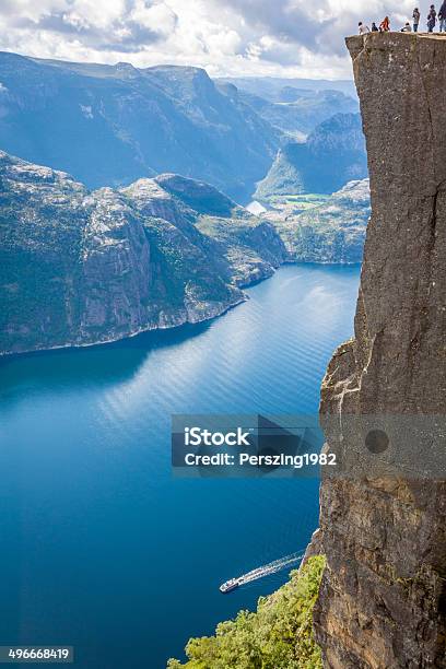 Preikestolenpulpit Rock At Lysefjorden A Well Known T Stock Photo - Download Image Now