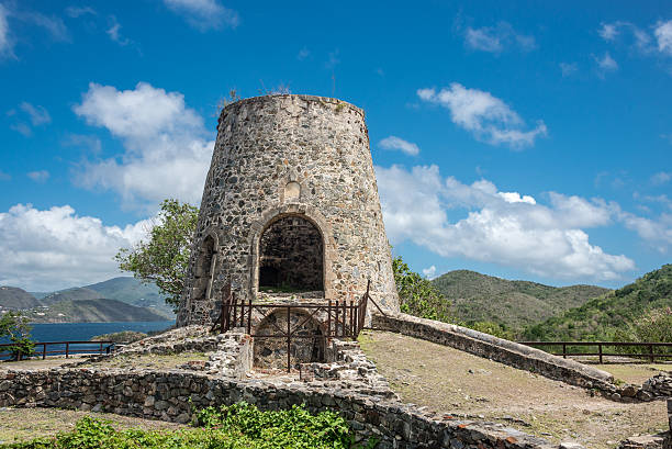 Vue panoramique d'un vieux moulin - Photo