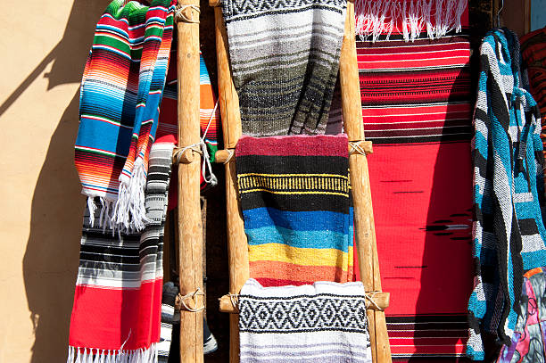 istock Cinco de Mayo Mexico Fiesta Sarape Textile Background 496678380