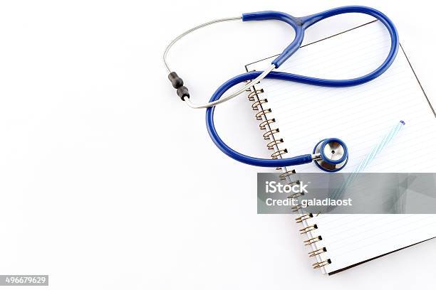 Stethoscope Stock Photo - Download Image Now - Book, Cut Out, Education