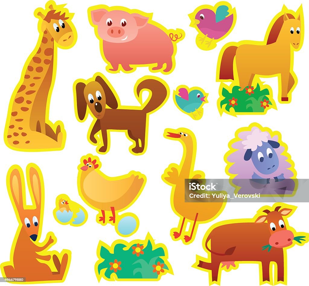 Ilustración de Colores Brillantes De Granja Dibujos Animados Divertidos Animales Domésticos Colección Para Los Niños y más Vectores Libres de Derechos de Acariciar - iStock Ilustración de Colores Brillantes De Granja Dibujos Animados Divertidos Animales Domésticos Colección Para Los Niños y más Vectores Libres de Derechos de Acariciar - iStock