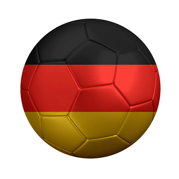 istock Soccer Ball Wrapped in Germany's Flag 496679971