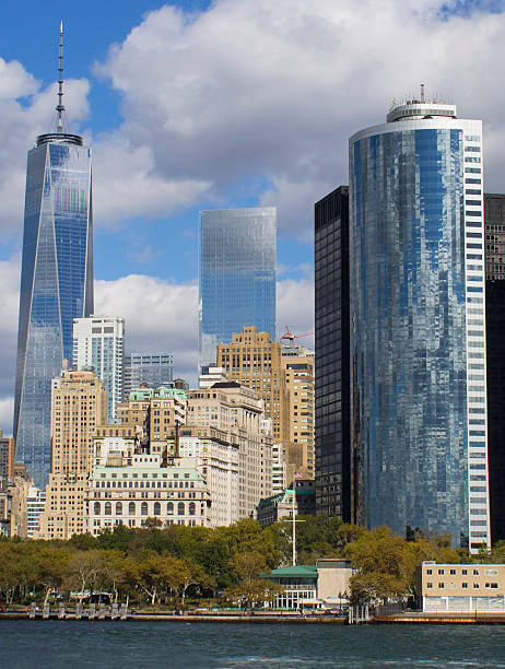 istock Freedom Tower, New York City in clouds. 496680152