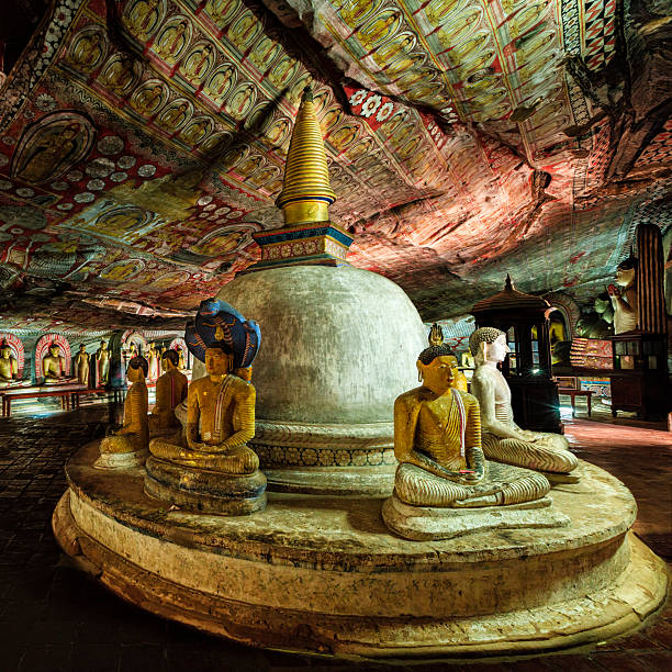 istock Buddha statue inside Dambulla cave temple, Sri Lanka 496680284