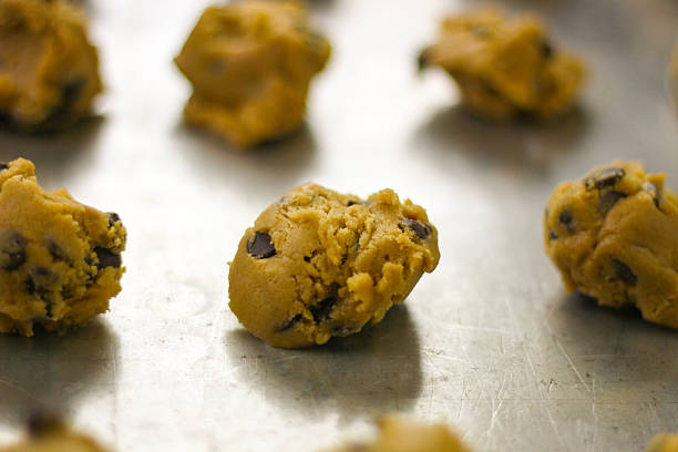istock Chocolate Chip Cookie Dough - Stock Image 496681218