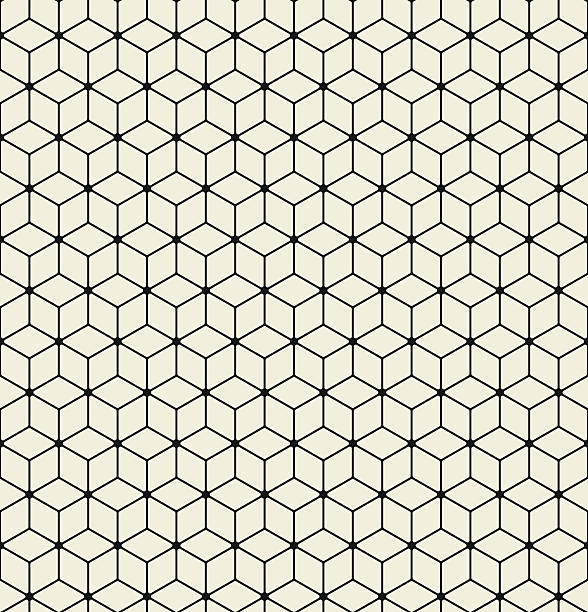 ベクトルシームレスなパターン。モダンでスタイリッシュな質感を与えま�す。繰り返し六角形 - roof tile tile geometric shape backgrounds点のイラスト素材／クリップアート素材／マンガ素材／アイコン素材