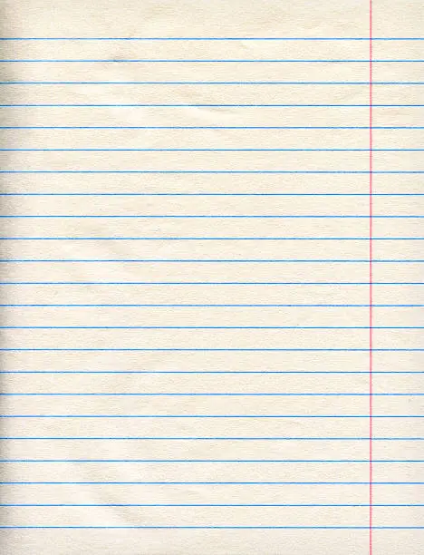 Photo of Notebook lined paper