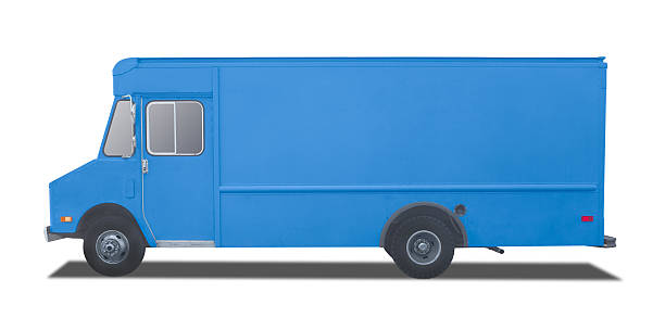 istock Delivery Truck on a white background 496683076