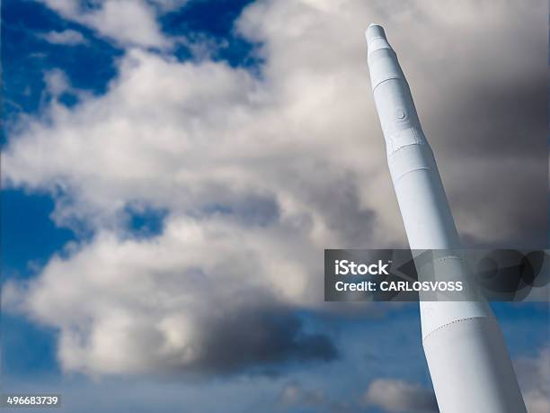 Foto de Vintage Foguete Pronto Para Sua Mensagem e mais fotos de stock de Força Aérea - Força Aérea, Míssil, Arma Nuclear