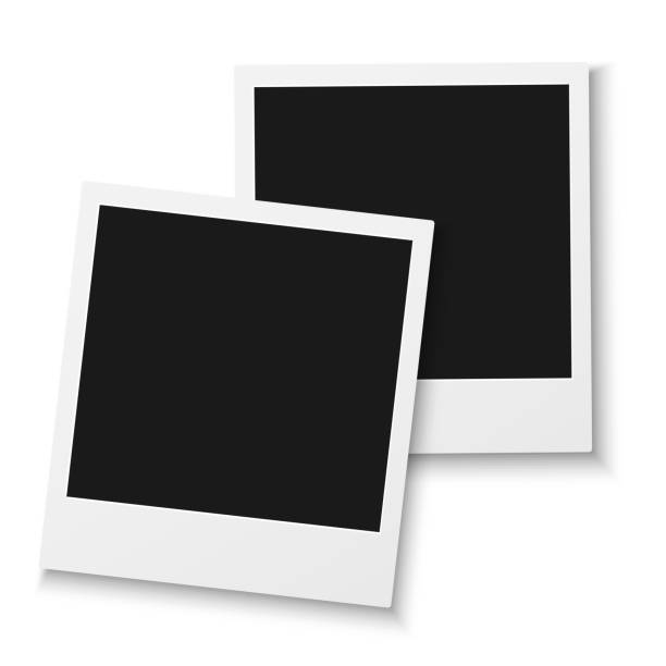 istock Vintage Photo Frame Set Isolated on White Background. Retro Phot 496684250