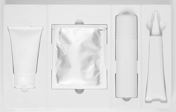 istock Skin products in box. White tone 496684515