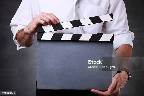 Action Stock Photo - Download Image Now - Film Slate, Men, Activity