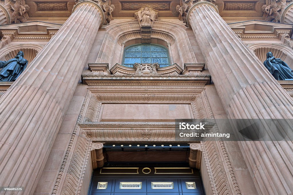 Cathedral of St Peter and Paul in Philadelphia Facade of Cathedral of St Peter and Paul in downtown Philadelphia, Pennsylvania, USA Philadelphia - Pennsylvania Stock Photo