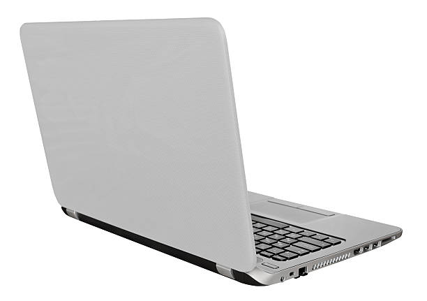 istock back view of laptop with with open display 496685835