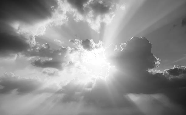 istock black and white dramatic landscape with cloudy sky at sunset 496689348