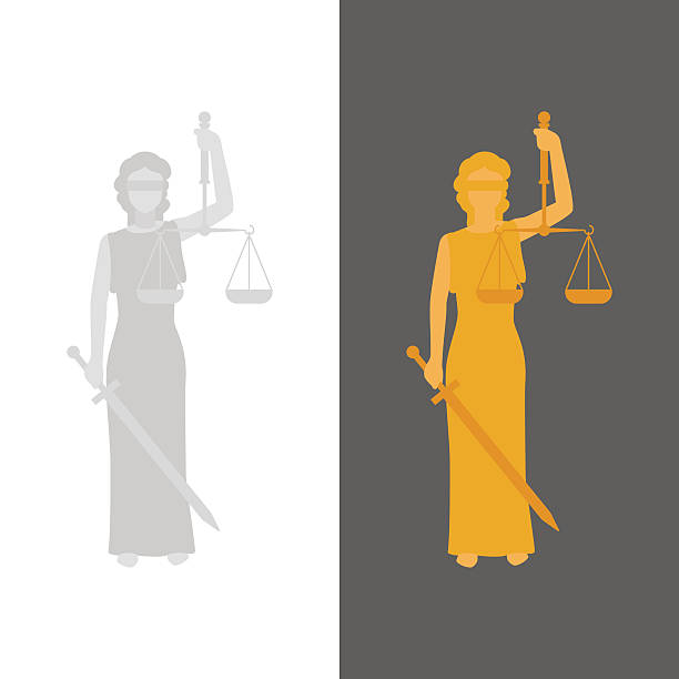 illustrazioni stock, clip art, cartoni animati e icone di tendenza di signora giustizia o justitia - femida
