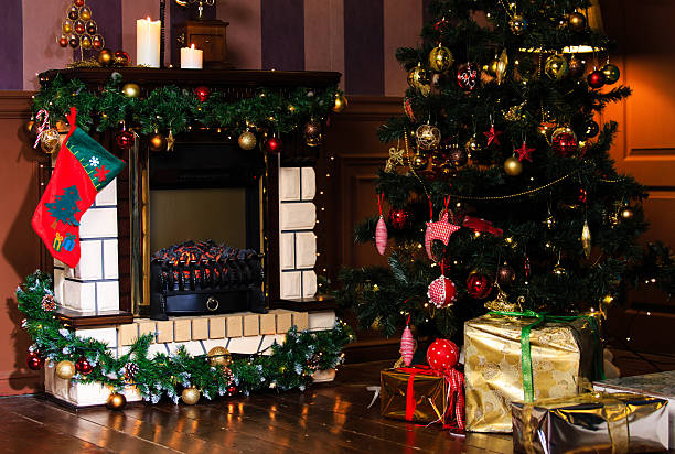 istock Christmas living room interior decoration 496698674