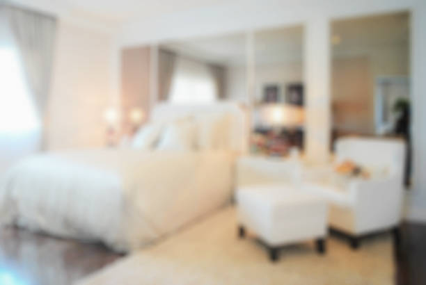 istock defocus blur abstract background of modern bedroom interior 496698956