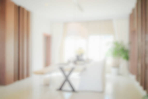istock blur image of modern dining room interior. 496698984