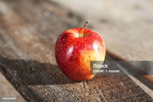 Alone Red Apple Stock Photo - Download Image Now - Abundance, Agriculture, Arrangement