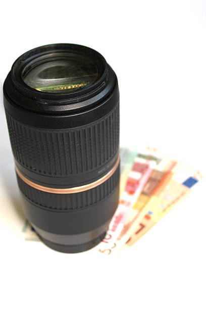 istock Tele-Zoom Lens With Money 496700931