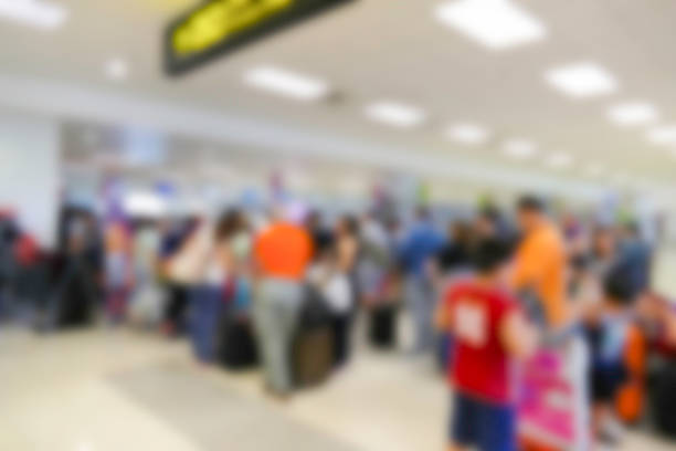 istock blurry defocused image of passenger at the airport terminal 496702030