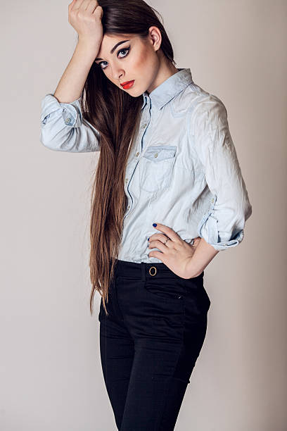 istock Cute young business woman 496702439