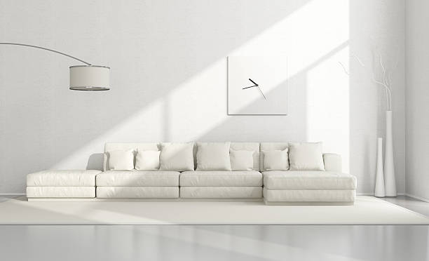 istock White minimalist living room 496702686
