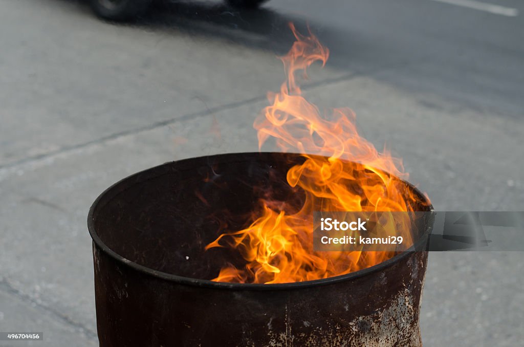 Ancestor Worship on Chinese New Year and burning paper gold 2015 Stock Photo