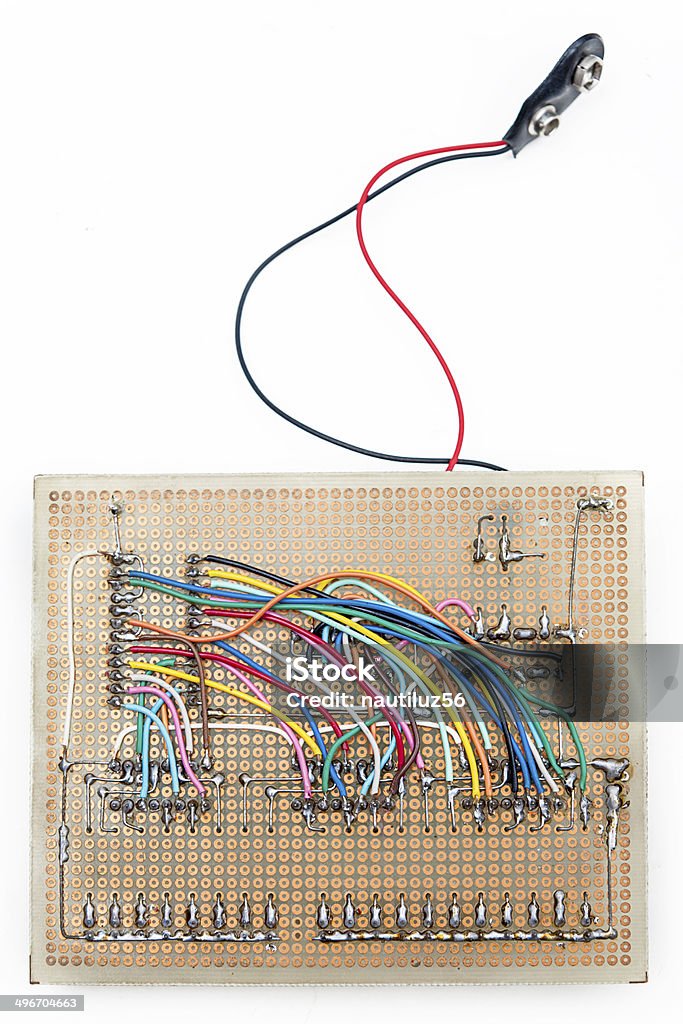 electronic integrated circuit Abstract Stock Photo