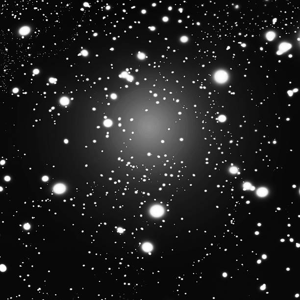 istock Black Defocused Bokeh twinkling lights Vintage background. 496704978