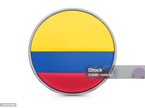 Colombian Flag Stock Photo - Download Image Now - Circle, Colombia, Colombian Culture